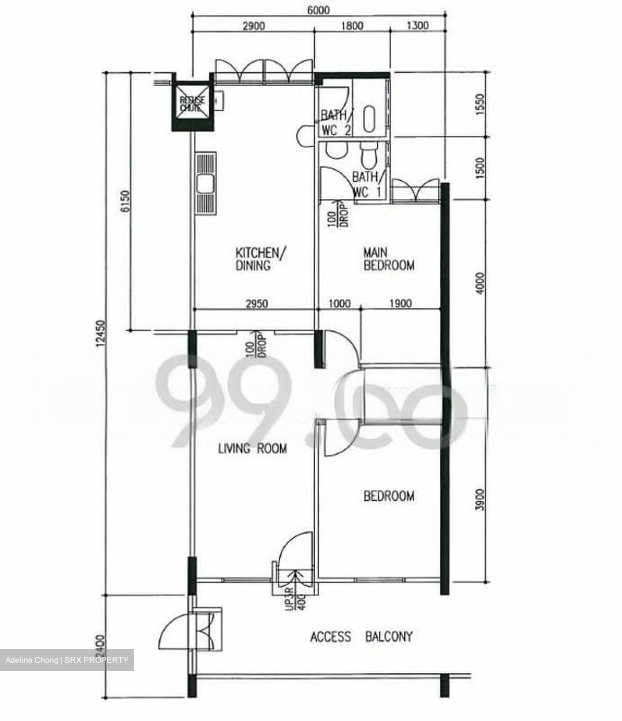 Blk 213 Ang Mo Kio Avenue 3 (Ang Mo Kio), HDB 3 Rooms #547725781